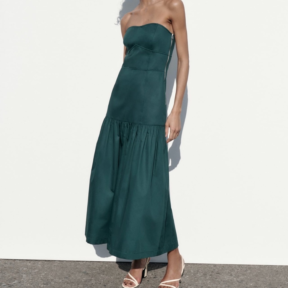 Zara limited edition cotton tube dress you cannot miss